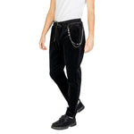 Gianni Lupo Black Cotton Pant for men, Fall/Winter collection, 97% cotton, stylish black pants with modern design.