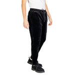 Gianni Lupo Black Cotton Pant for men featuring fall/winter collection style with 97% cotton and 3% elastane fabric.