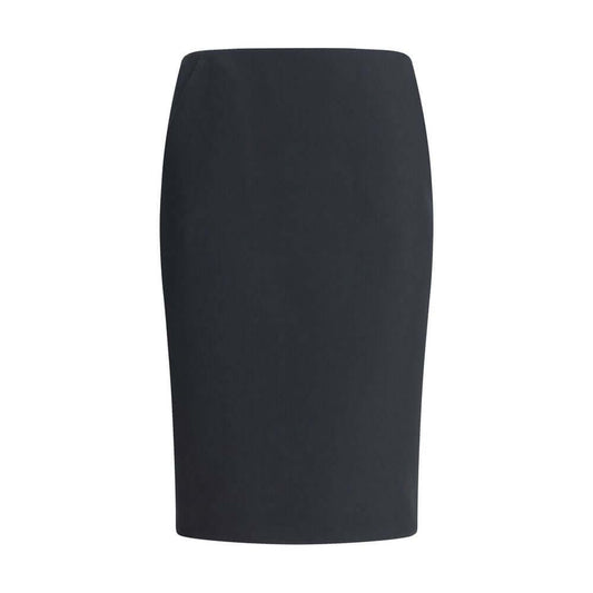 Giorgio Armani Black Recycled Polyester Midi Skirt