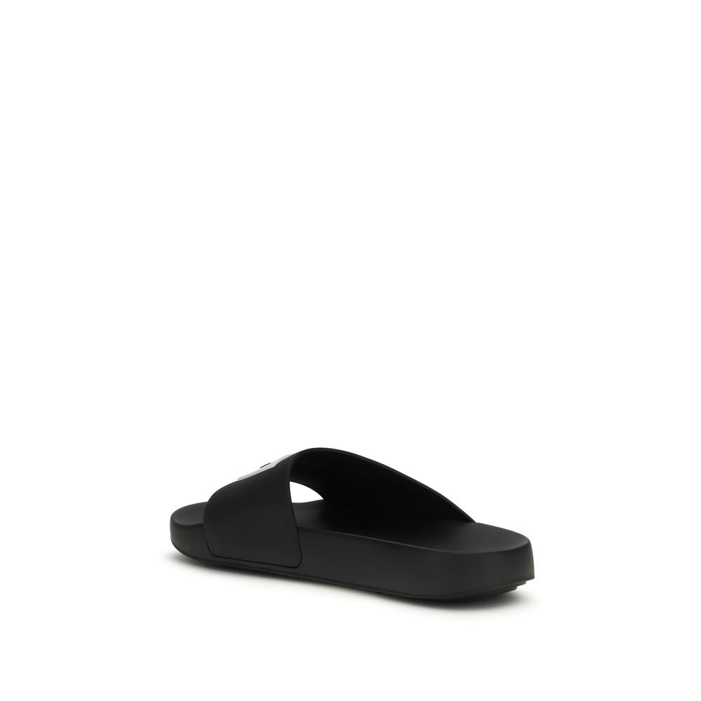 Givenchy Black Rubber Sandals 1728,72470364320,Black,EU36/US6,EU37/US7,Givenchy,New with tags,Sandals - Shoes,Shoes,Women