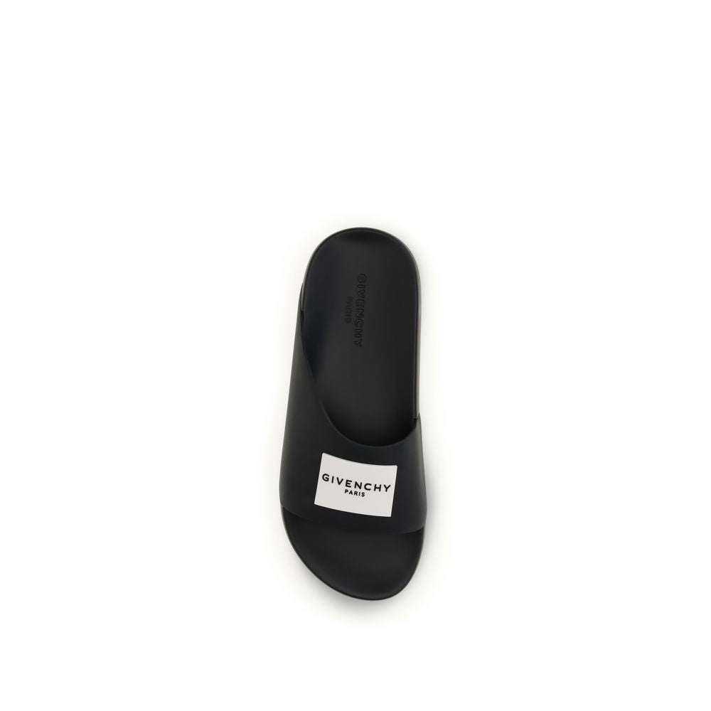 Givenchy Black Rubber Sandals 1728,72470364320,Black,EU36/US6,EU37/US7,Givenchy,New with tags,Sandals - Shoes,Shoes,Women