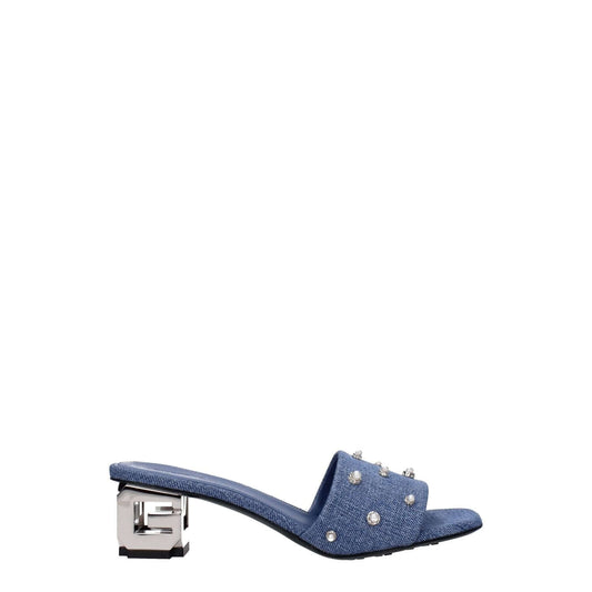Givenchy Blue Fabric Sandals