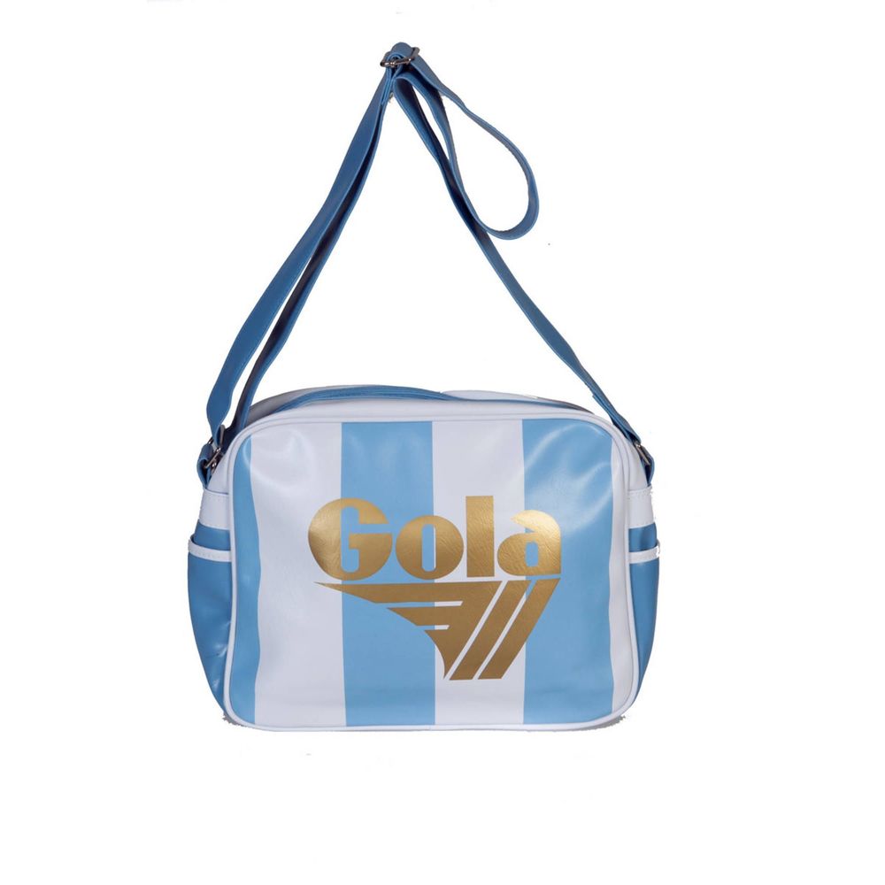 Front view with bag zipped and handles upright.
