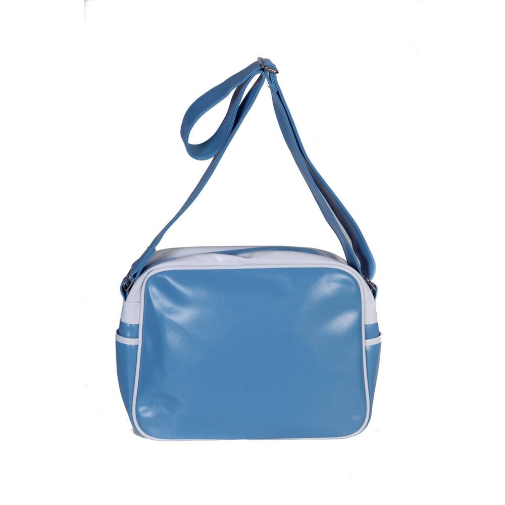 Front view with bag zipped and handles upright.