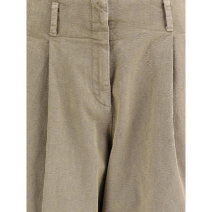 Golden Goose Bicolor Cotton Casual Pants