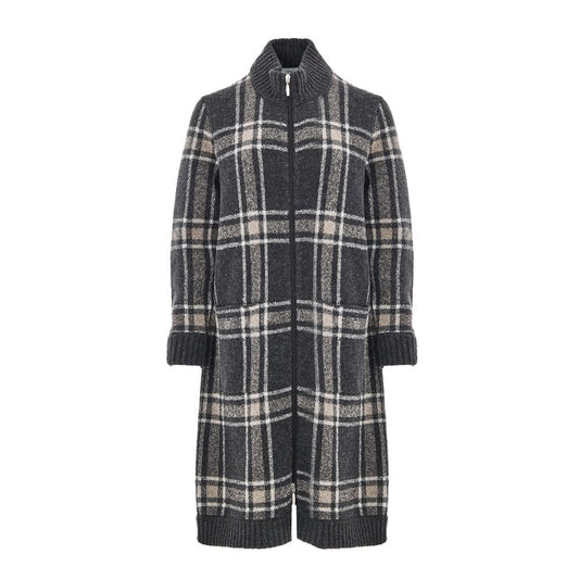 Gran Sasso Gray Wool Robe 1728,67397976224,Clothing,Gran Sasso,Gray,IT44|L,New with tags,Robes - Sleepwear - Clothing,Sleepwear - Clothing,Women