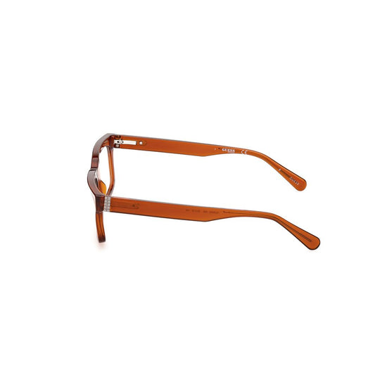 Side view of Guess Brown Injected Frames with brown color and UV filter 3, model GU8253-53045, size 53/19/145 mm.