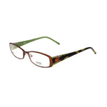 Alt Tag: Guess Brown Metal Frames with camouflage green and brown temples, size 53/17/140 mm.