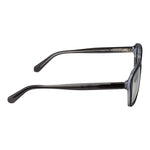 Side view of Guess Gray Women Glasses Frame in grey plastic, full-rim style with square design and spring hinges.
