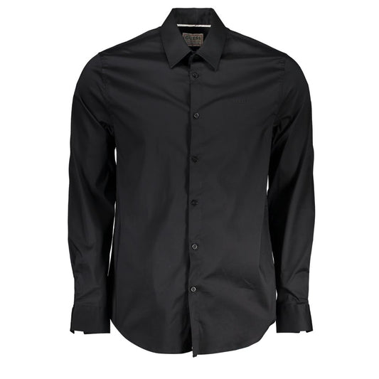 Guess Jeans Black Cotton Men's Shirt