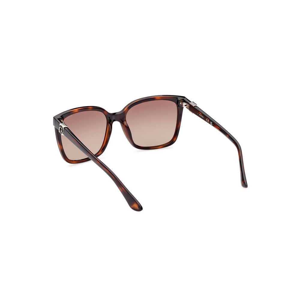 Guess Jeans Brown Injected Women Sunglass with chic square design and sleek frame, showcasing fashion-forward style.