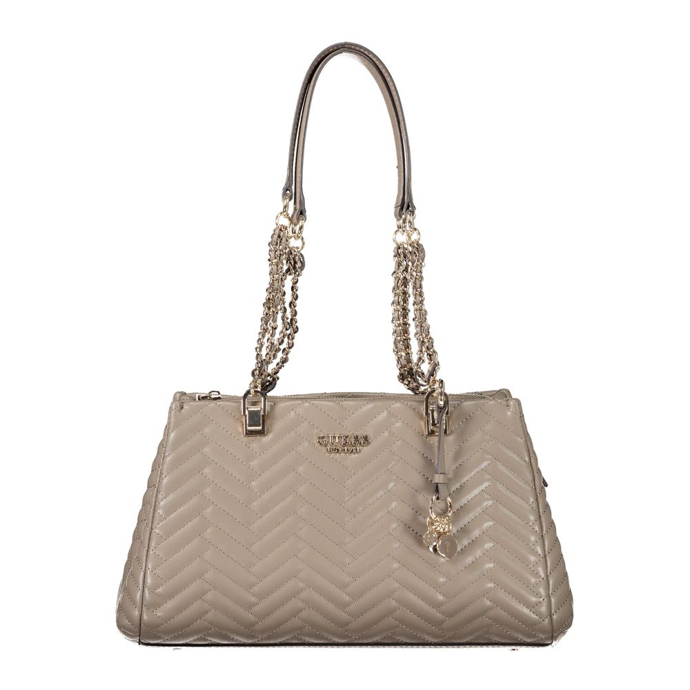 Front view with bag zipped and handles upright.