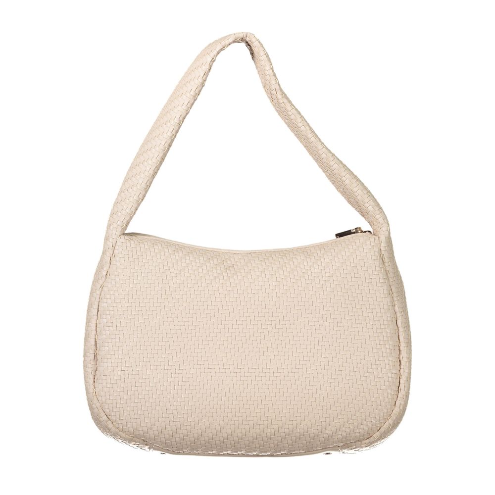 Front view with bag zipped and handles upright.