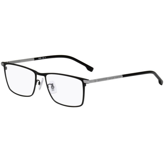 HUGO BOSS MOD. BOSS 1226_F gent glasses, sleek black frame with clear lenses, perfect eyewear for modern gentlemen.