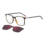 Gent's eyeglasses with clip-on sunglass lens, style HUGO MOD. HG 1270_CS, featuring tortoiseshell frame and sleek design.