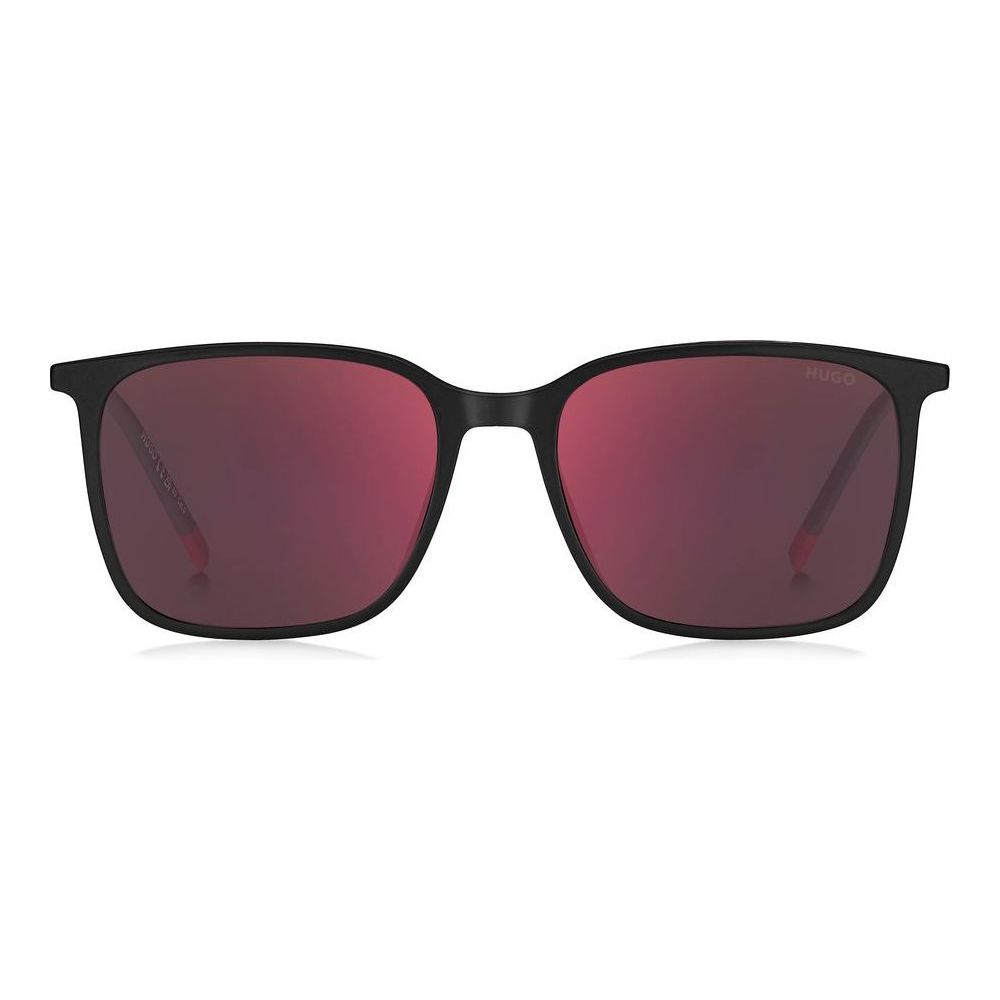 HUGO MOD. HG 1270_CS gent sunglasses with red lenses and black frame, stylish eyewear for men