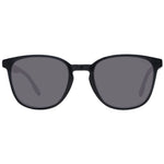 Hackett Black Men Sunglass with round grey lenses and black acetate full-rim frame, offering 100% UVA & UVB protection.