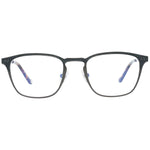 Hackett Gray Metal Frames glasses, front view showing the 49/20/145 mm size, sleek design in grey metal.