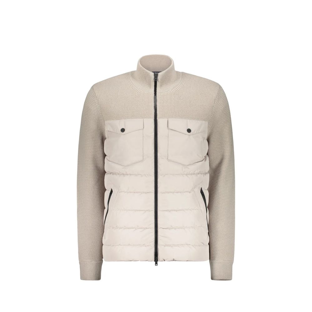 Herno Beige Virgin Wool Shell Jacket