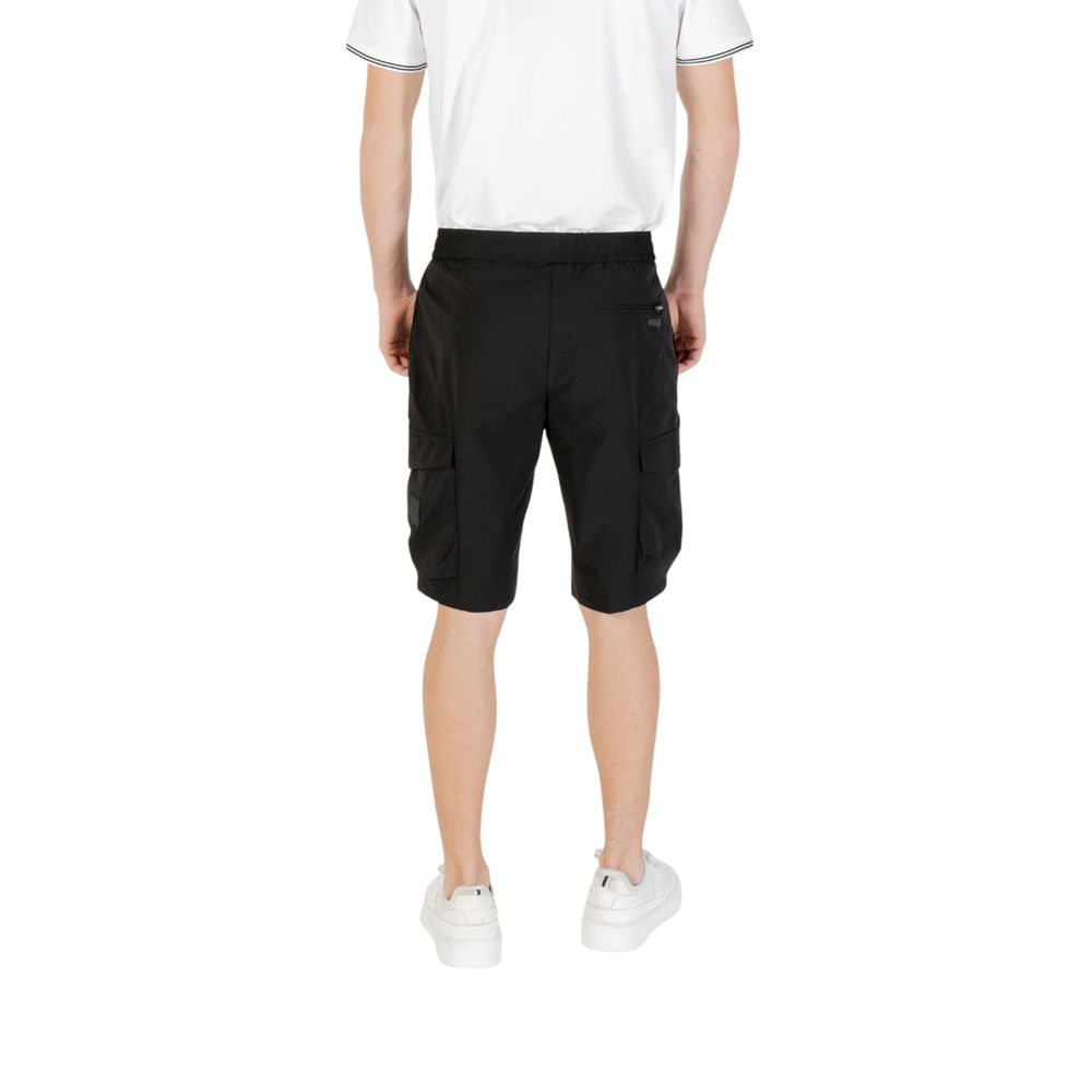 Hugo Boss Black Polyester Bermuda Shorts