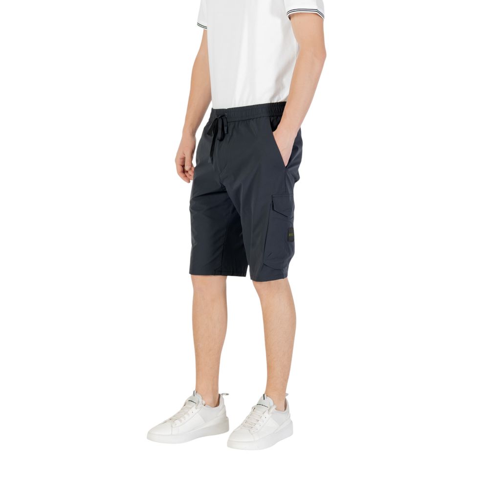 Hugo Boss Blue Polyester Bermuda Shorts