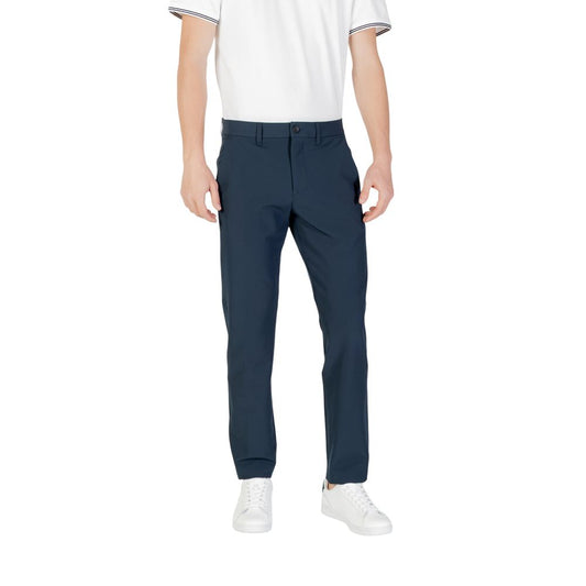 Hugo Boss Blue Polyester Skinny Pants Hugo Boss