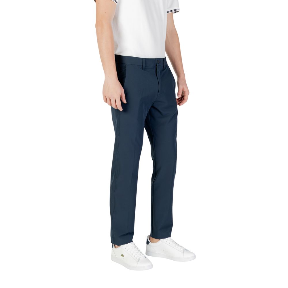 Hugo Boss Blue Polyester Skinny Pants
