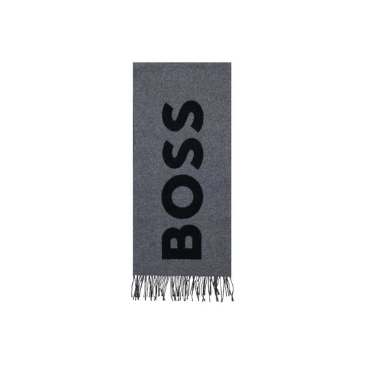Hugo Boss Gray Wool Scarf 1728,71956299936,Accessories,Gray,Hugo Boss,Men,New with tags,Scarves - Accessories,Scarves - Scarves - Accessories