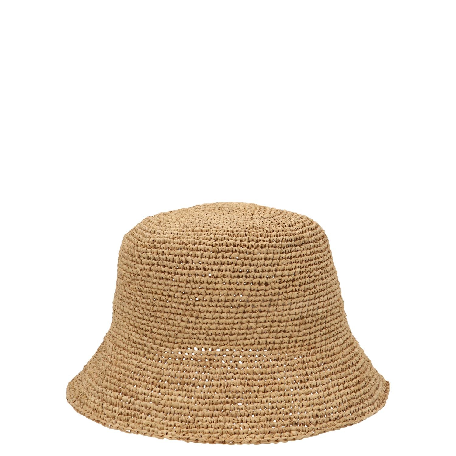Ibeliv Beige Raffia Bucket Hat