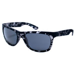 Italia Independent Gray Acetate Sunglasses with camo pattern, unisex design, lens size 57mm, shock resistant.