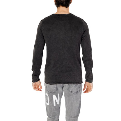 Jack Jones Black Cotton Sweatshirt