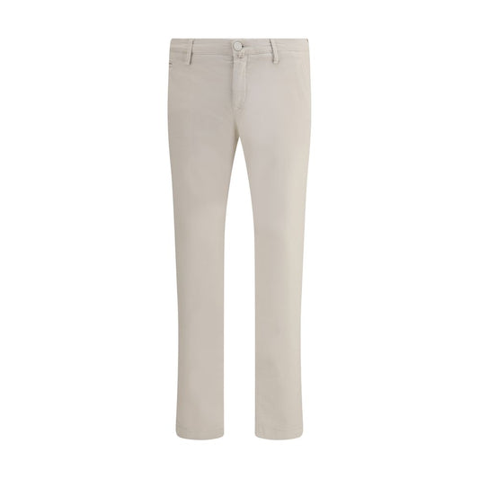Jacob Cohen Beige Cotton Casual Pants - Slim Fit, Comfortable and Stylish for Formal or Casual Looks, AW25 Collection