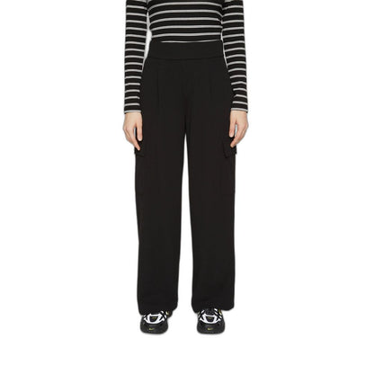 Jacqueline De Yong Black Polyester Casual Pants