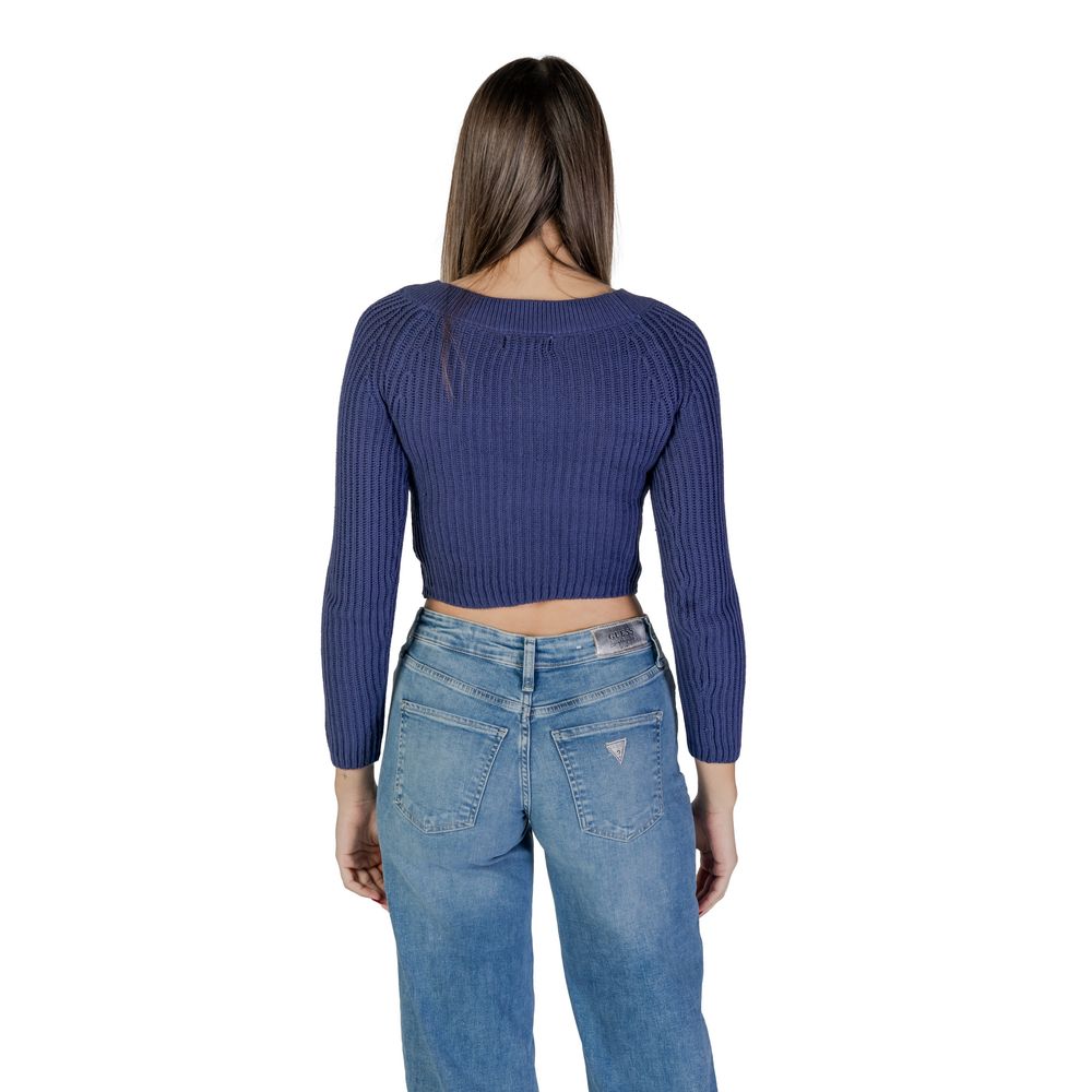 Jacqueline De Yong Light Blue Marabou Sweatshirt