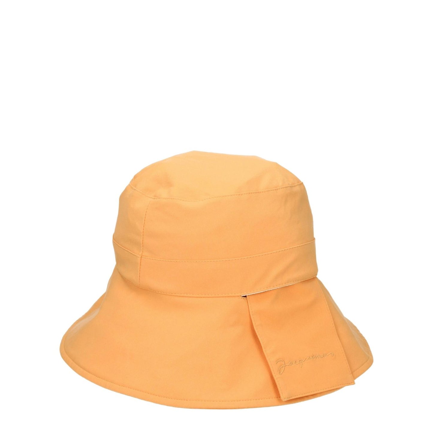 Jacquemus Orange Polyamide Bucket Hat with light orange color and casual style made of polyamide, cotton, and elastane.