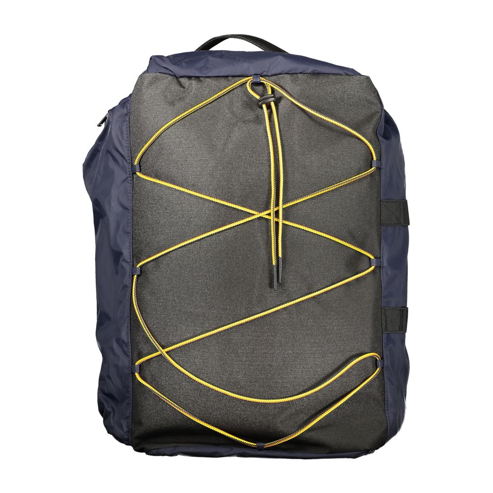 K-WAY Blue Polyester Backpack with adjustable strap, convertible sports bag, and contrast details
