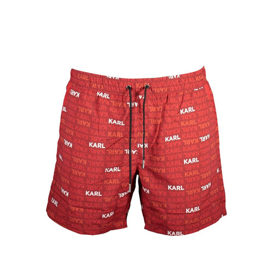 Karl Lagerfeld Rosso Polyester Men Swim Boxer 1728,67403481248,Clothing,Karl Lagerfeld,Men,New with tags,Red,S,Shorts - Clothing,Shorts - Shorts - Clothing