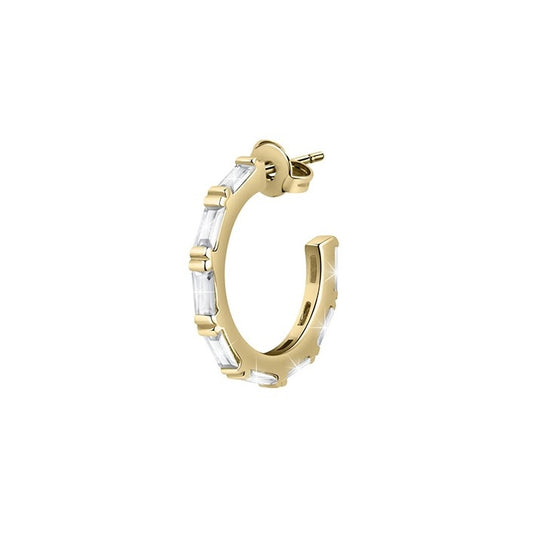 Gold brass earring from LA PETITE STORY JEWELRY Mod. LPS02AQM02 for ladies.