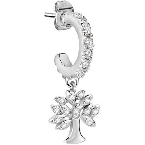LA PETITE STORY Mod. LPS02ARQ44 single lady earring with a sparkling tree charm design.