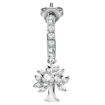 LA PETITE STORY Mod. LPS02ARQ44 single earring for ladies, featuring a tree design with sparkling stones.