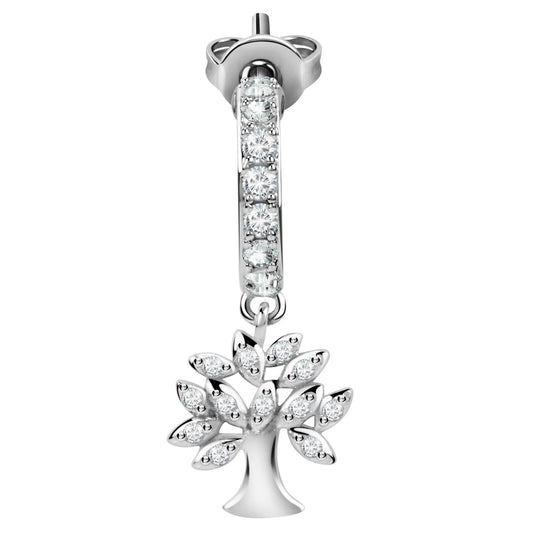 LA PETITE STORY Mod. LPS02ARQ44 single earring for ladies, featuring a tree design with sparkling stones.