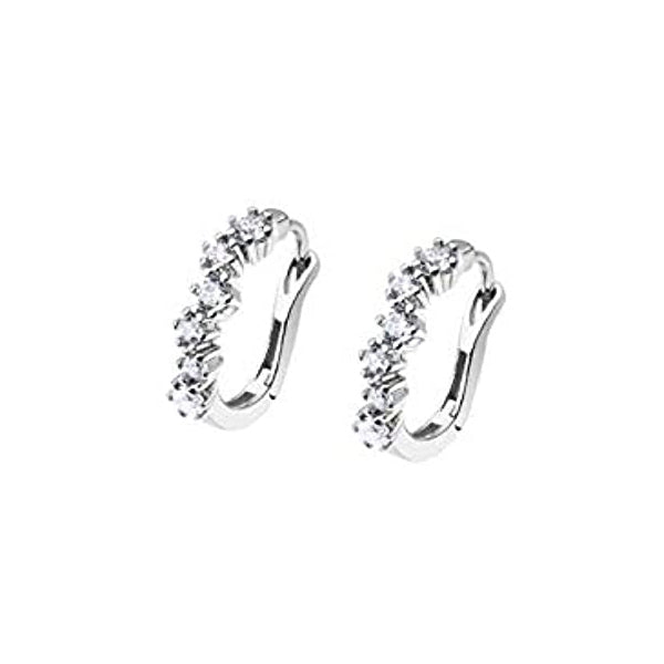 LOTUS JEWELS JEWELRY Mod. LP3099-4/1 elegant hoop earrings sparkling with crystals