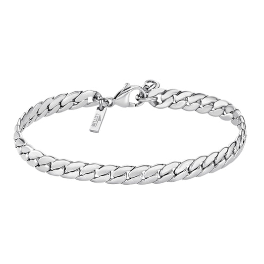 Silver bracelet from LOTUS JEWELS JEWELRY Mod. LS2210-2/1 with a sleek chain design and branded tag.