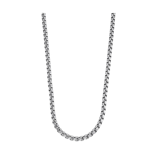 LOTUS JEWELS JEWELRY Mod. LS2298-1/1 silver chain necklace on white background