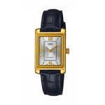 CASIO COLLECTION Mod. TANK. LEATHER - ARGENTEE WATCHES