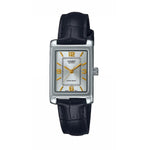 CASIO COLLECTION Mod. TANK. LEATHER - ARGENTEE WATCHES