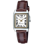 CASIO COLLECTION Mod. TANK. LEATHER - WHITE WATCHES