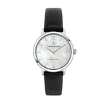 LUCIEN ROCHAT MOD. R0451115502 ladies quartz wristwatch with mother of pearl dial and black strap