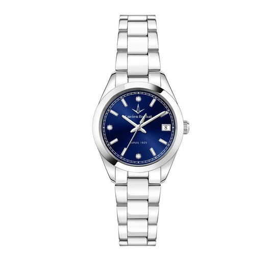 LUCIEN ROCHAT MOD. R0453114515 ladies wristwatch with silver case and data function, 32mm size, elegant design for women.