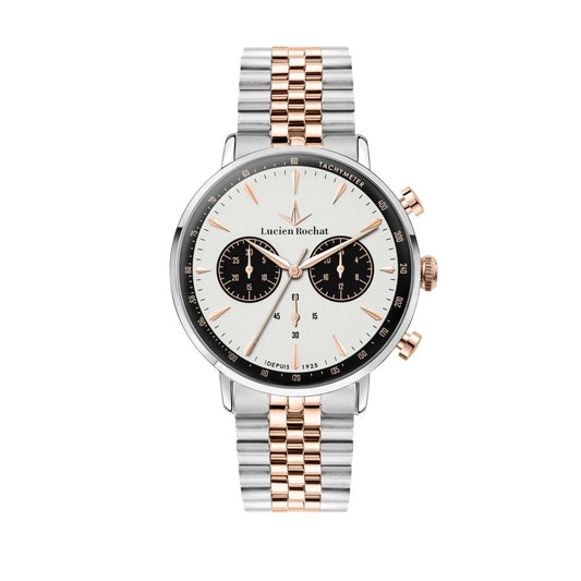LUCIEN ROCHAT MOD. R0453120003 gent's chronograph wristwatch with quartz movement, 41mm case size, image focus on elegant design.